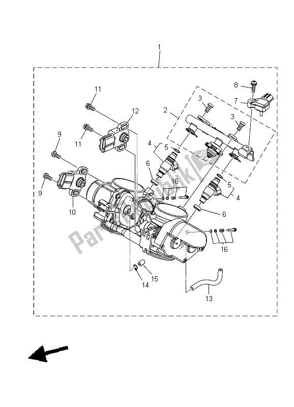 Todas las partes para Ingesta 2 de Yamaha XT 1200Z 2010