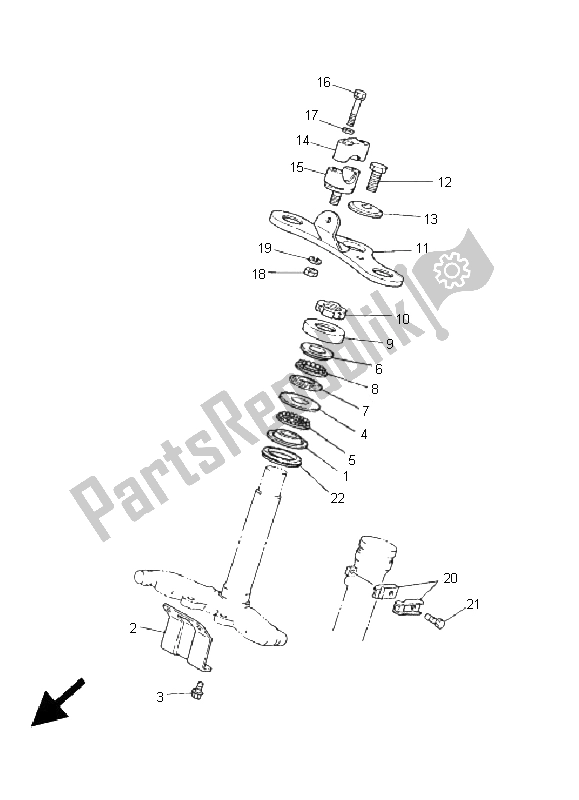 Wszystkie części do Sterowniczy Yamaha PW 80 2005