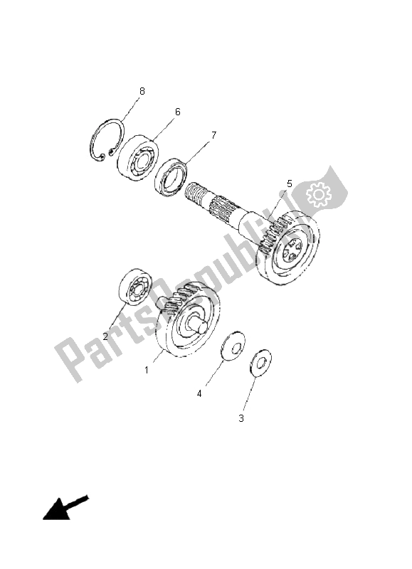 Todas las partes para Transmisión de Yamaha YN 50R Neos 2008