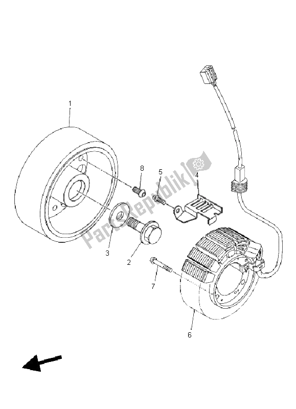 Wszystkie części do Generator Yamaha XJ6N 600 2011