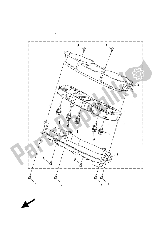 Tutte le parti per il Metro del Yamaha YP 400R 2013