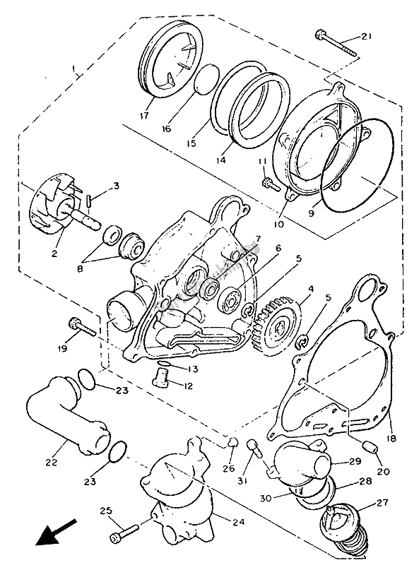 Todas las partes para Bomba De Agua de Yamaha V MAX 12 1200 1993