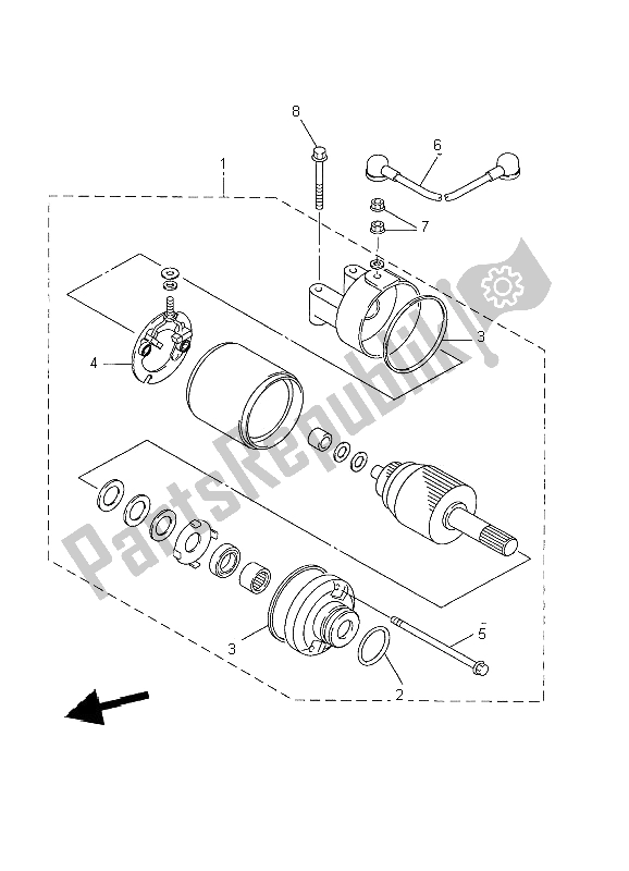 Tutte le parti per il Motore Di Avviamento del Yamaha YZF R6 600 2002