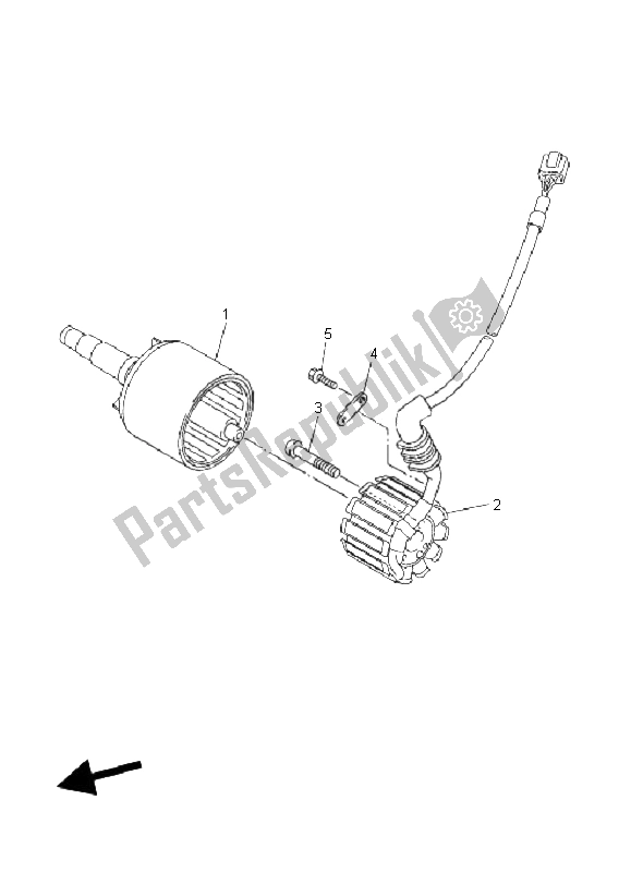 Toutes les pièces pour le Générateur du Yamaha FZ1 S Fazer 1000 2006