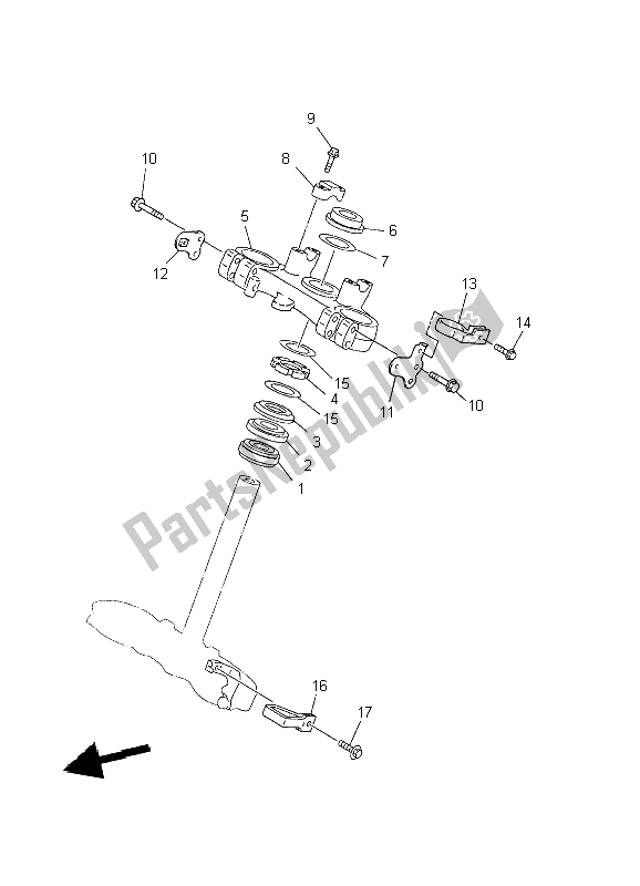 Todas las partes para Direccion de Yamaha WR 426 400F 2002