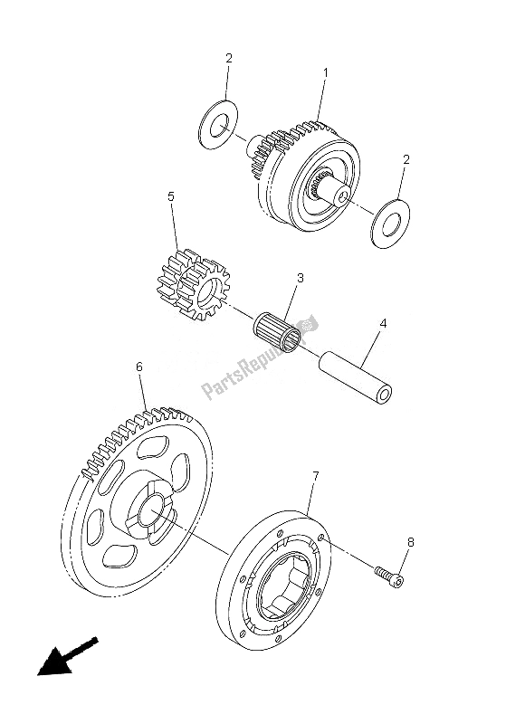 Todas las partes para Embrague De Arranque de Yamaha WR 450F 2013