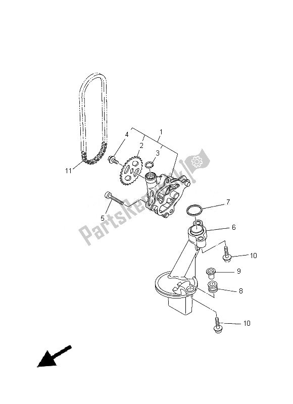 Todas las partes para Bomba De Aceite de Yamaha MT 09 900 2014