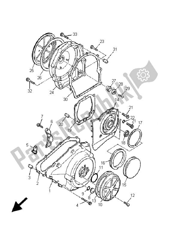 Todas las partes para Tapa Del Cárter 1 de Yamaha V MAX 12 1200 2001