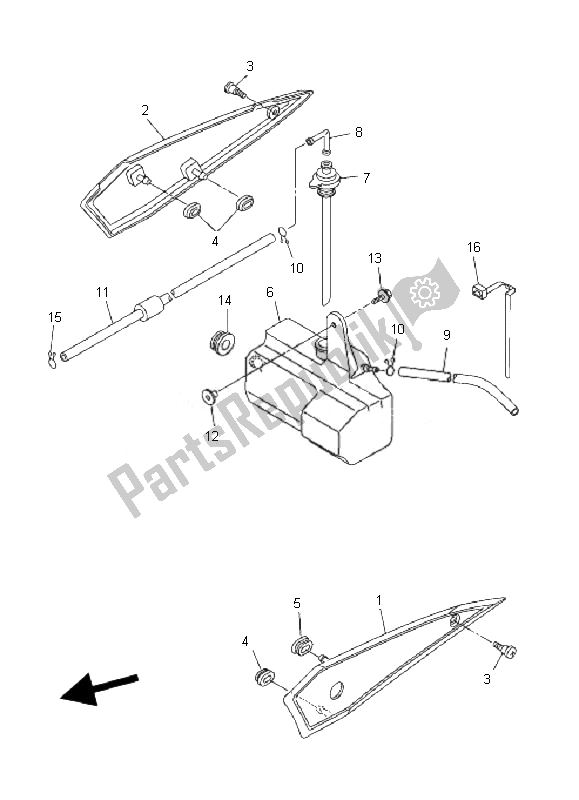 Tutte le parti per il Coperchio Laterale del Yamaha FZ1 S Fazer 1000 2007