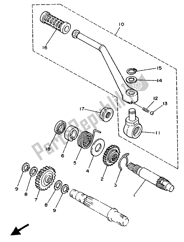 Tutte le parti per il Antipasto del Yamaha DT 125R 1992