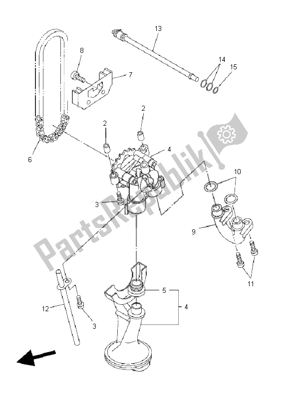 Wszystkie części do Pompa Olejowa Yamaha FZ6 N 600 2007