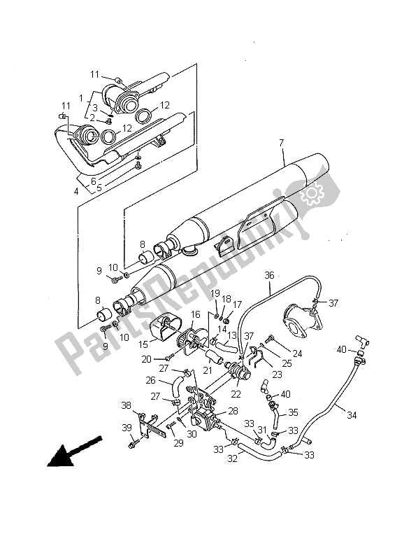 Todas las partes para Cansada de Yamaha XV 1600A Wildstar 2000