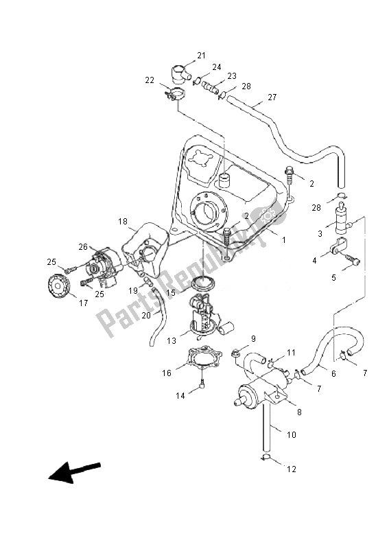 Wszystkie części do Zbiornik Paliwa Yamaha YW 125 BWS 2010