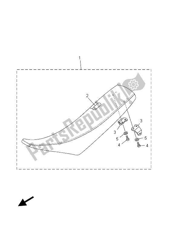 Todas las partes para Asiento de Yamaha YZ 125 2003