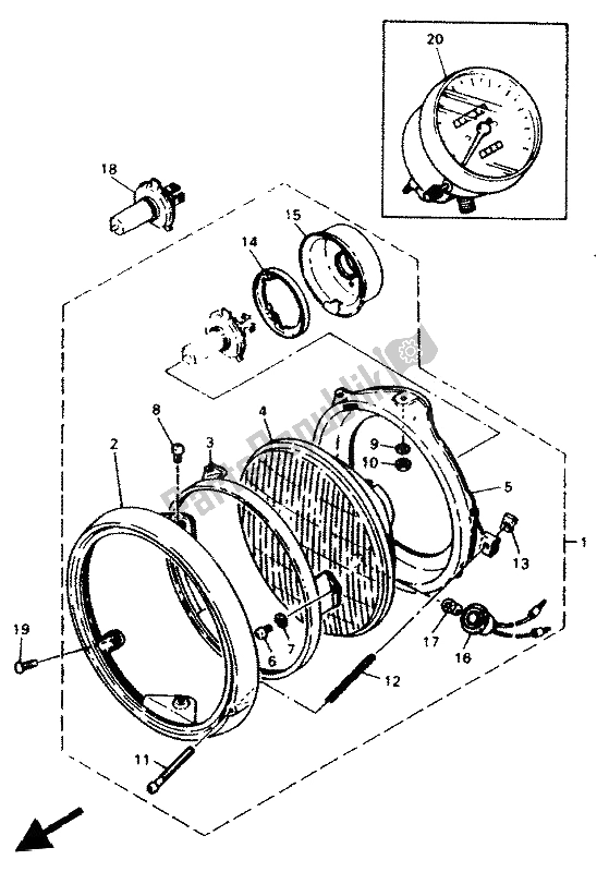 Toutes les pièces pour le Alternatif (électrique) du Yamaha XJ 600N 1994