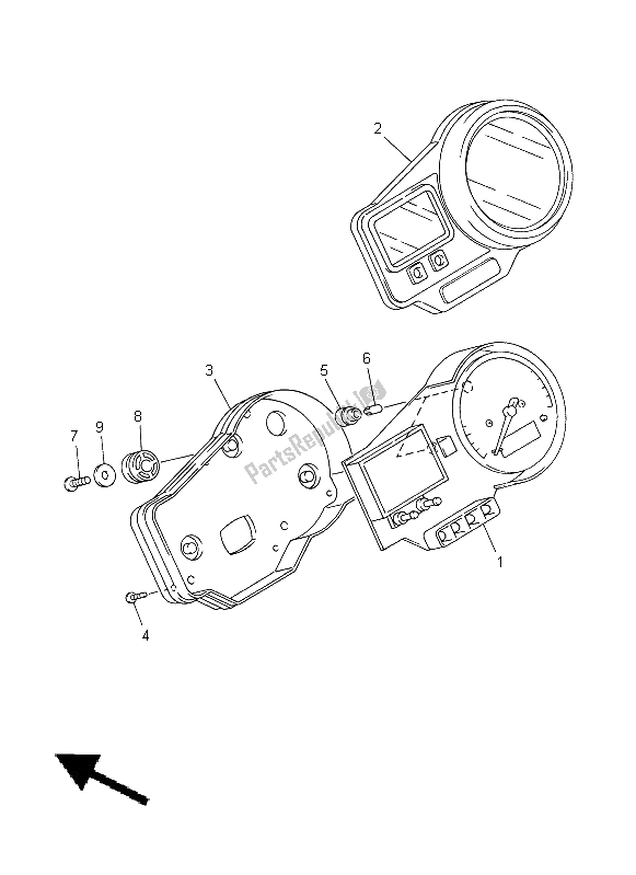 Toutes les pièces pour le Mètre du Yamaha YZF R1 1000 1998