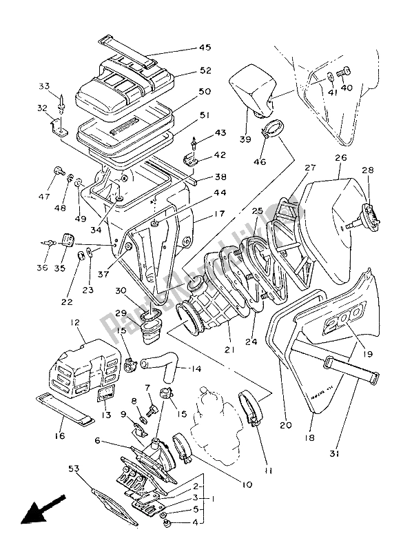 Wszystkie części do Wlot Yamaha IT 200 1986
