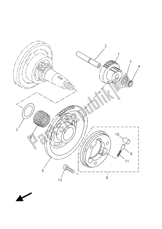 Todas las partes para Embrague De Arranque de Yamaha YZF R 125A 2015