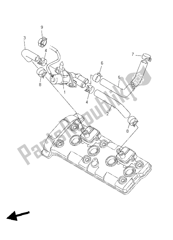 Wszystkie części do System Zasysania Powietrza Yamaha YZF R1 1000 2004