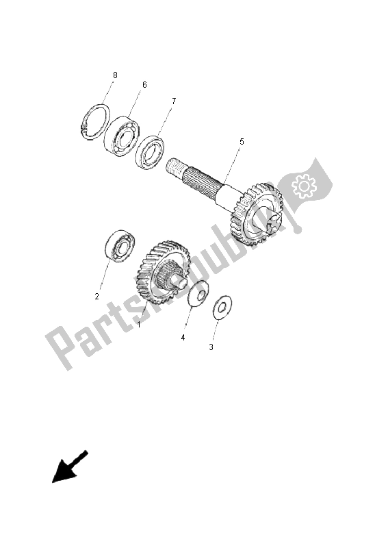 Toutes les pièces pour le Transmission du Yamaha CW 50L BWS 2009