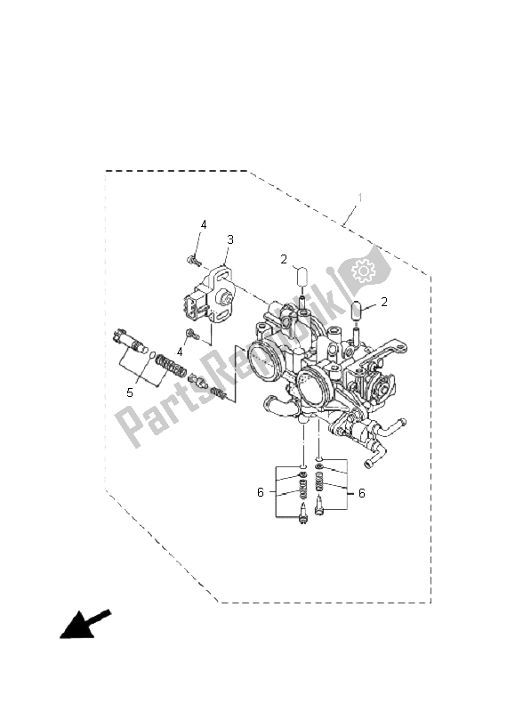 Tutte le parti per il Immissione 2 del Yamaha XP 500 T MAX 2008