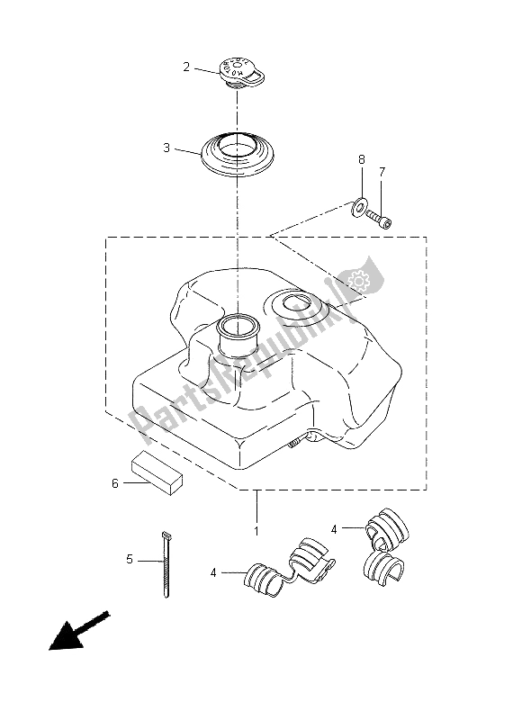 Tutte le parti per il Serbatoio Dell'olio del Yamaha CW 50 2014