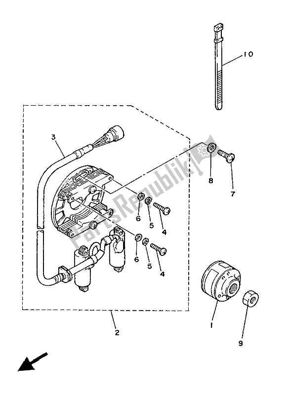 Todas las partes para Generador de Yamaha YZ 125 1986