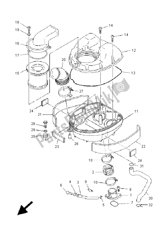 Todas las partes para Consumo de Yamaha TDM 850 2001