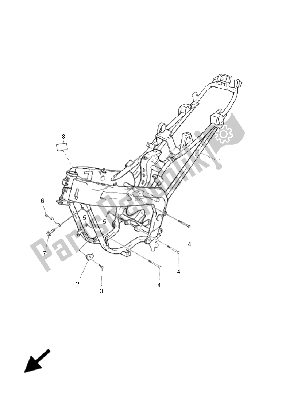 Todas las partes para Marco de Yamaha TZR 50 2009