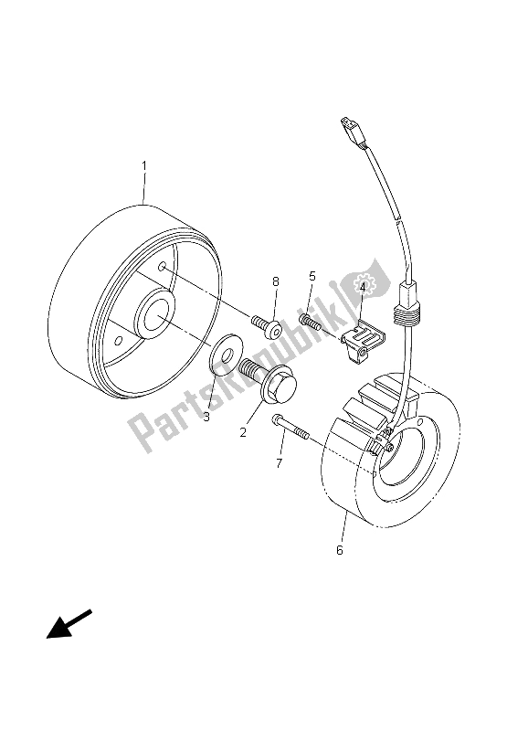 Tutte le parti per il Generatore del Yamaha YZF R6 600 2003