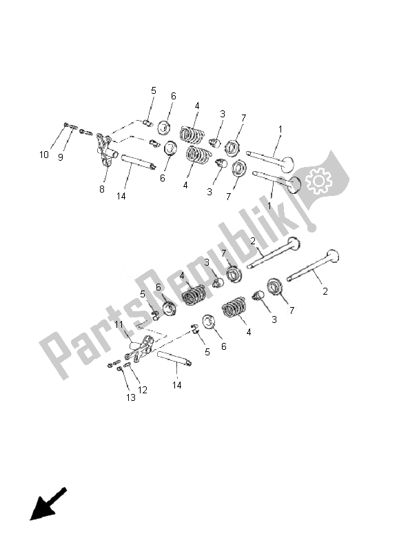 Toutes les pièces pour le Soupape du Yamaha YP 125R X MAX 2007