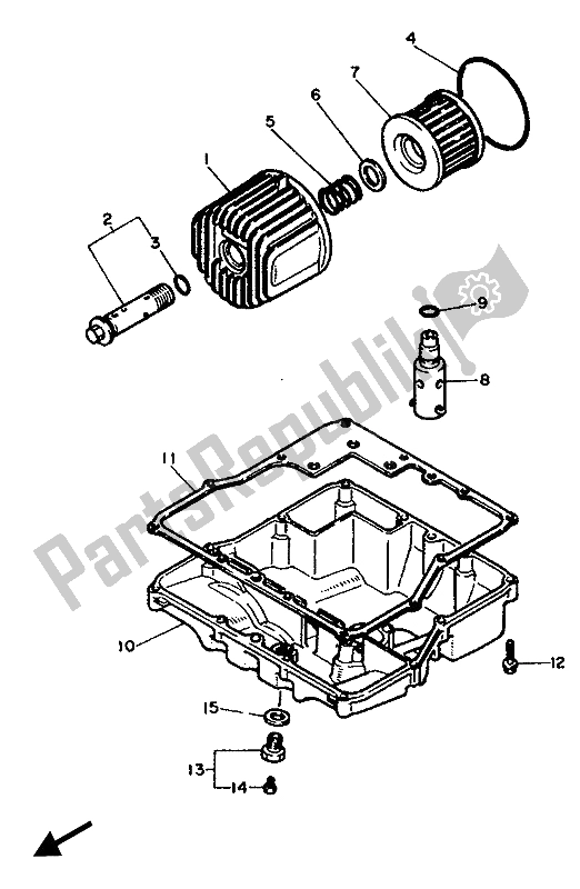 Todas las partes para Limpiador De Aceite de Yamaha FZX 750 1987