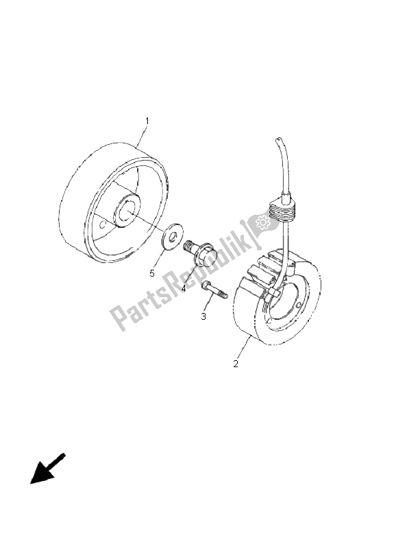 Tutte le parti per il Generatore del Yamaha YZF R6 600 2001