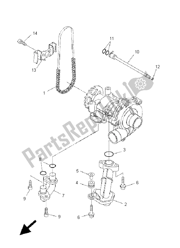 Toutes les pièces pour le La Pompe à Huile du Yamaha FZ1 S Fazer 1000 2008