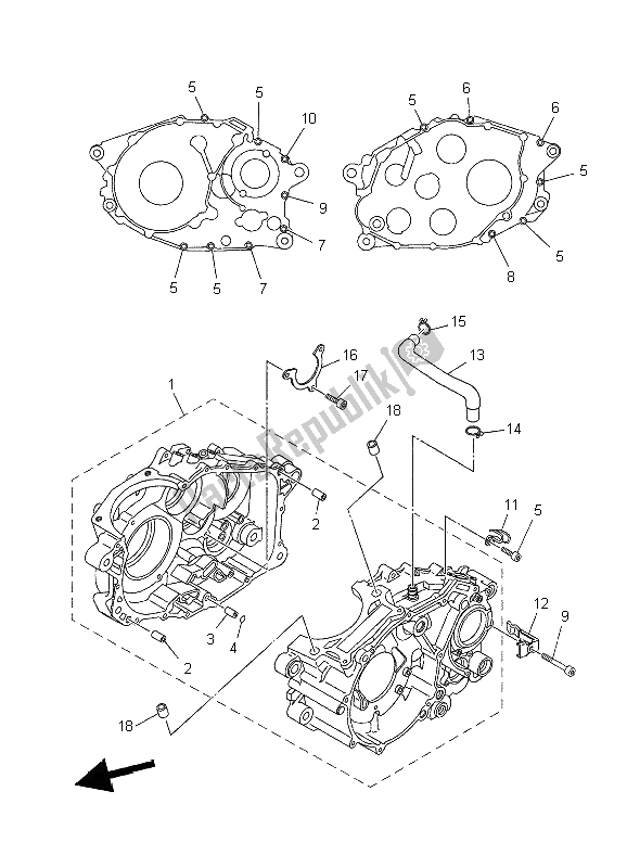 Tutte le parti per il Carter del Yamaha XT 660X 2006