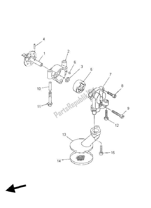 Todas las partes para Bomba De Aceite de Yamaha FJR 1300A 2007