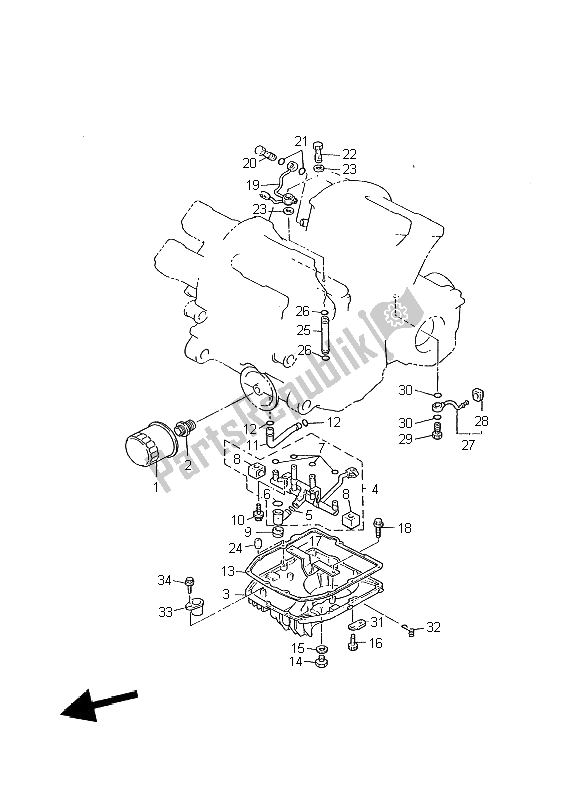 Todas las partes para Limpiador De Aceite de Yamaha V MAX 12 1200 2002