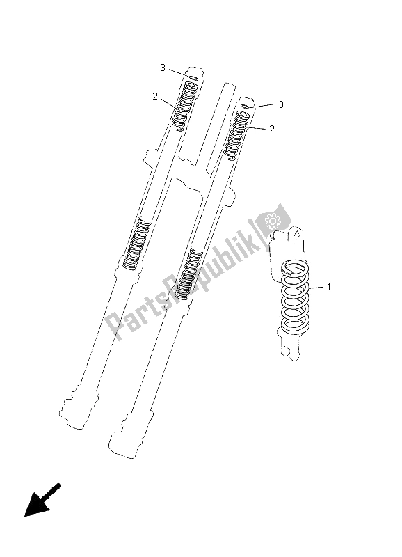 Tutte le parti per il Alternato Per Il Telaio del Yamaha YZ 250F 2005