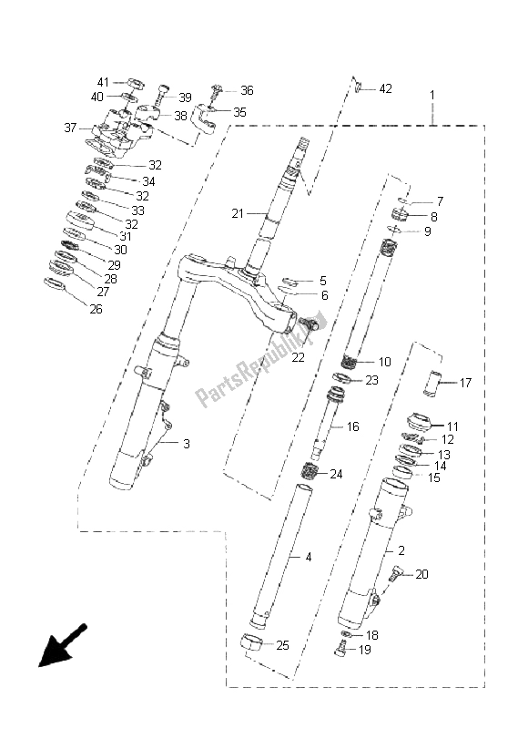 Tutte le parti per il Timone del Yamaha VP 300 Versity 2005