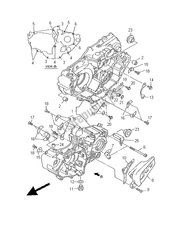 Tutte le parti per il Carter del Yamaha YZ 426F 2000