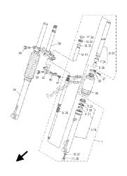 FRONT FORK (SMALL WHEEL)