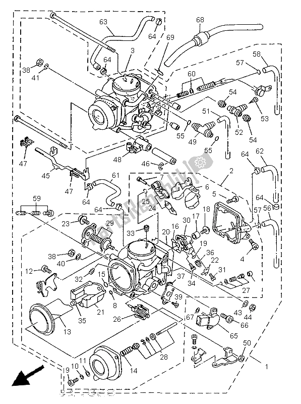 Wszystkie części do Ga? Nik Yamaha TRX 850 1997