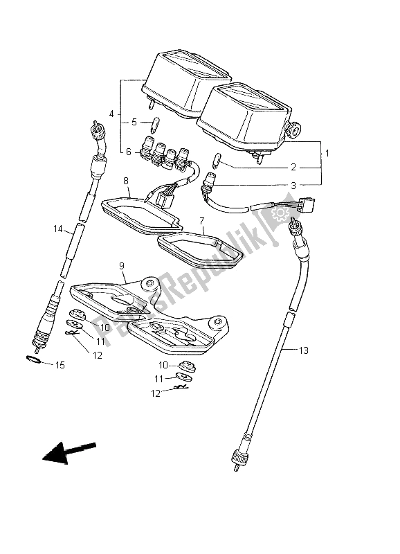 Todas as partes de Metro do Yamaha XT 600E 2002