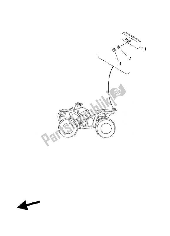 All parts for the Electrical 2 of the Yamaha YFM 350F Grizzly 2X4 2007