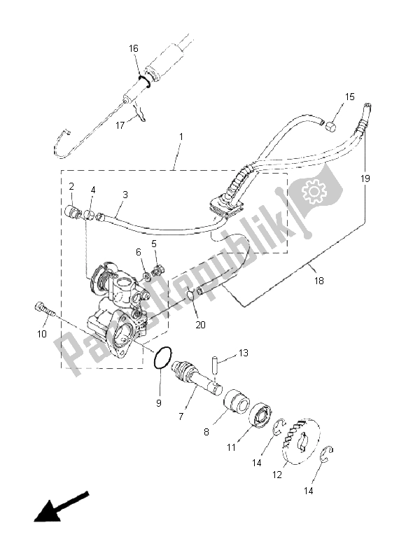 Wszystkie części do Pompa Olejowa Yamaha DT 125R 2004