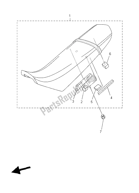 Todas las partes para Asiento de Yamaha WR 250X 2009