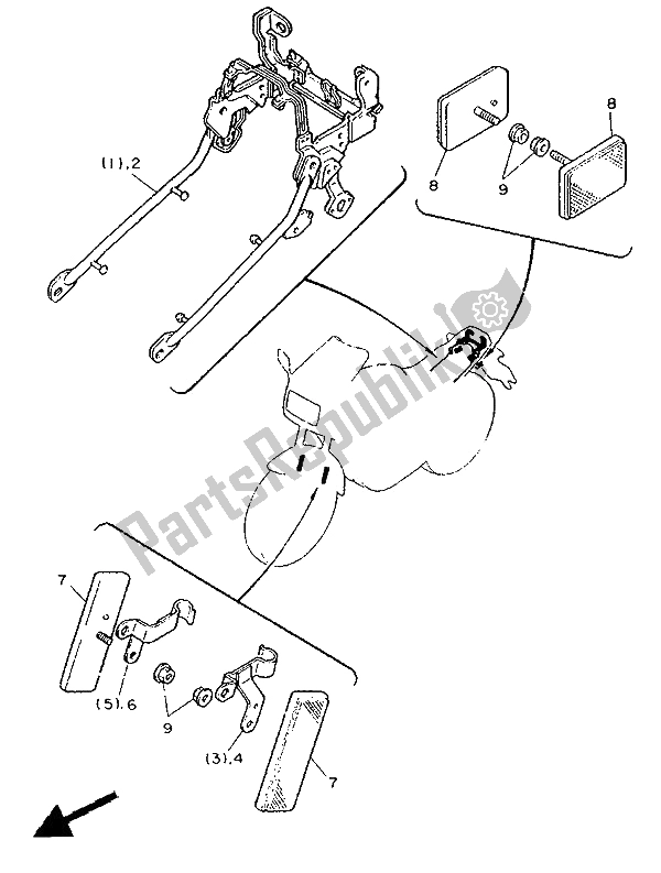 Toutes les pièces pour le Alternatif (châssis électrique) du Yamaha FZ 750 Genesis 1991