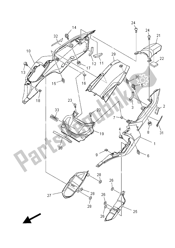 Wszystkie części do Boczna Ok? Adka Yamaha MT-07 A 700 2015