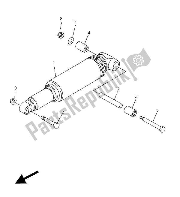 Todas las partes para Suspensión Trasera de Yamaha XVZ 1300A Royalstar 1998