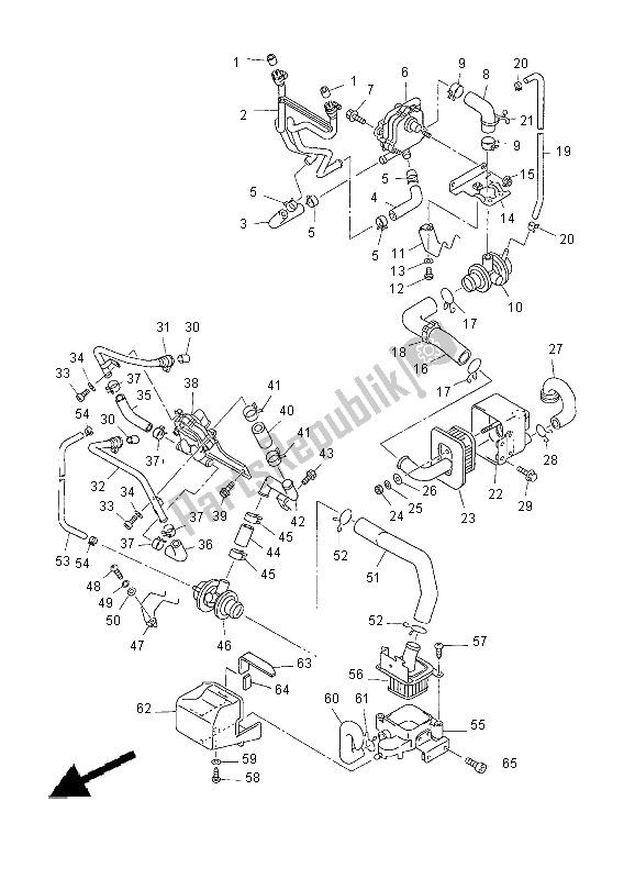 Toutes les pièces pour le Système D'induction D'air du Yamaha XVZ 13 TF Royal Star Venture 1300 2000